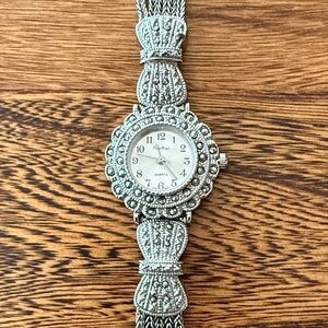Marcasite Style Quartz Bracelet Watch